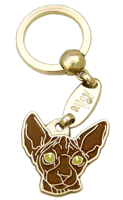 SPHYNX MARRONE - Medagliette per gatti, medagliette per gatti incise, medaglietta, incese medagliette per gatti online, personalizzate medagliette, medaglietta, portachiavi